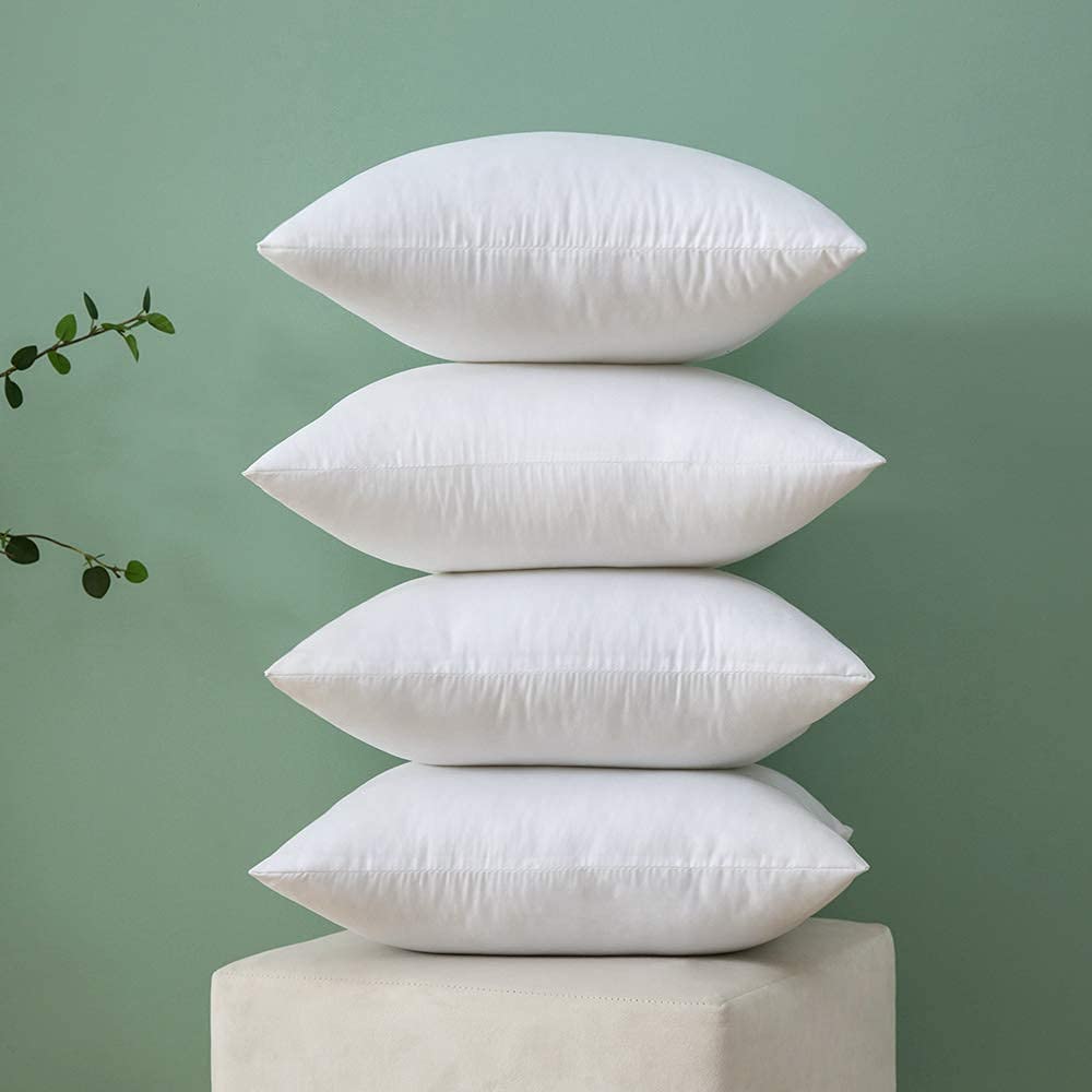 MIULEE Premium 12x12 Inch Throw Pillow Insert - Soft Pillow Stuffer for Decorative Cushions, Bed, Couch & Sofa - Perfect for Home Decor, Living Room Accent & Cozy Comfort