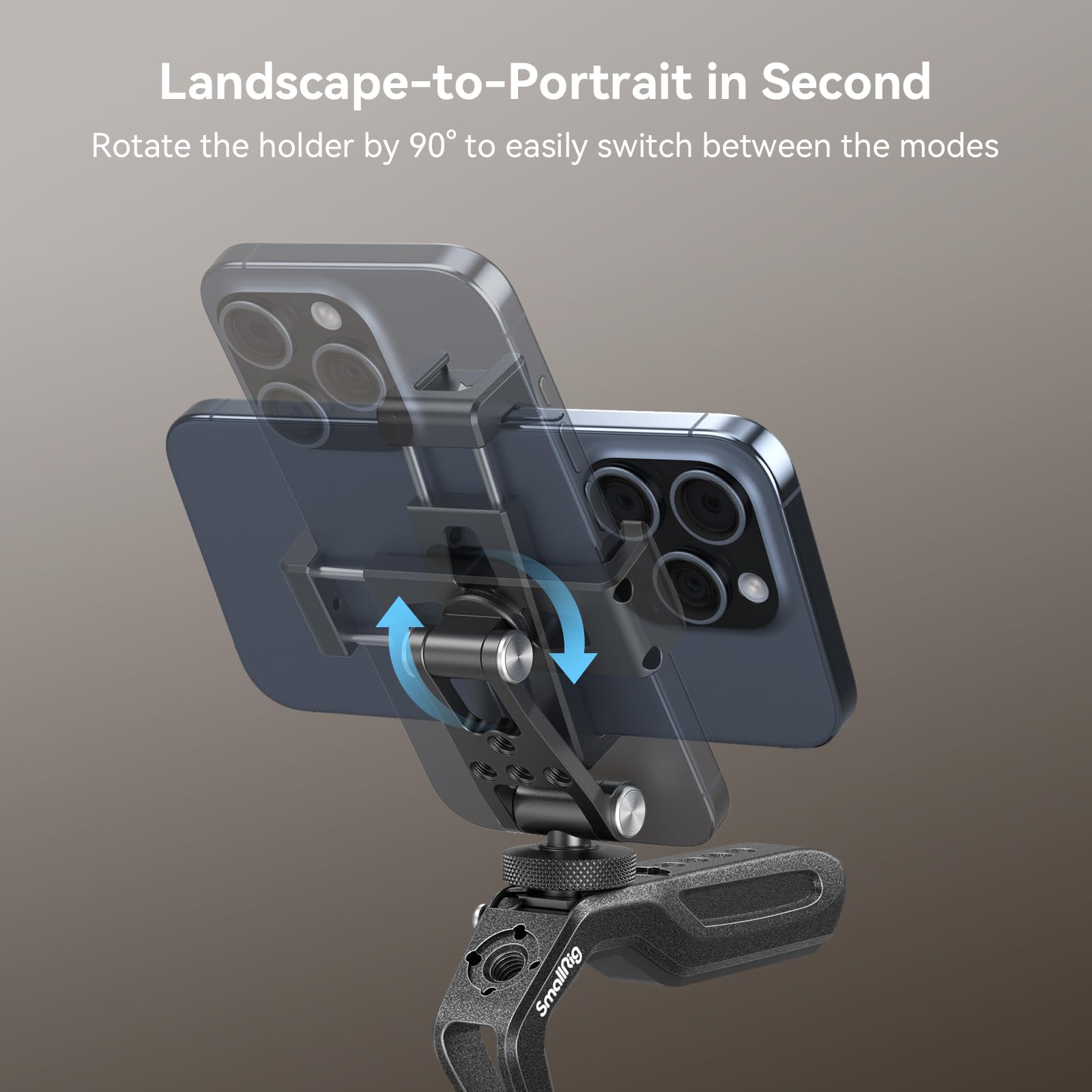 SMALLRIG Universal Metal Phone Mount with Cold Shoe Mount - Adjustable Smartphone Tripod Adapter for iPhone 15/14, Samsung Galaxy & More | Perfect for Vlogging, Live Streaming & Photography (Model 4382)