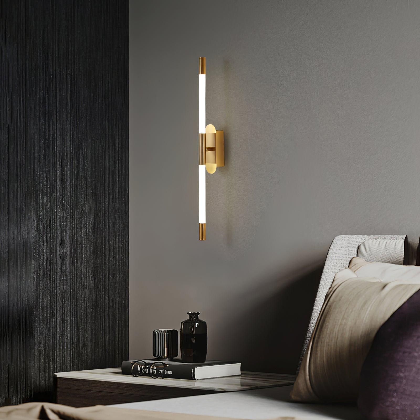Agnes Sconce Wall Light - Modern Brass Finish for Bedroom, Living Room & Hallway Decor