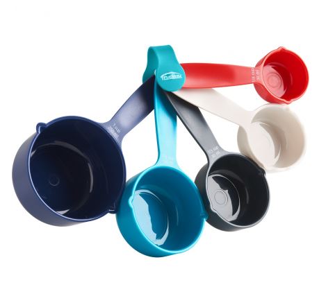 Premium Trudeau Measuring Cups Set - 4-Piece Stainless Steel Kitchen Measuring Cups for Baking & Cooking - Dishwasher Safe & Stackable Design for Easy Storage
