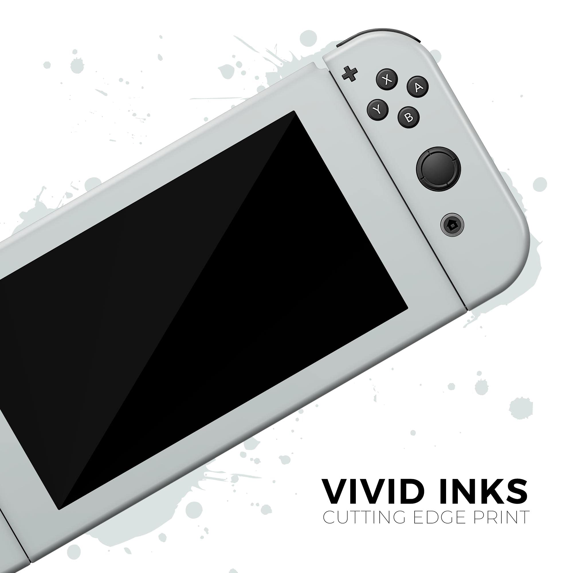Nintendo Switch Dock Skin Decal - Scratch-Resistant Removable Vinyl Wrap Cover (Light Gray) - Protective Cover for Gaming Console Accessories - Perfect for Home Entertainment & Travel Use