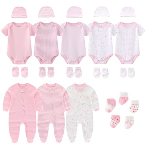 Two Way Zipper Pink 23 Piece Set