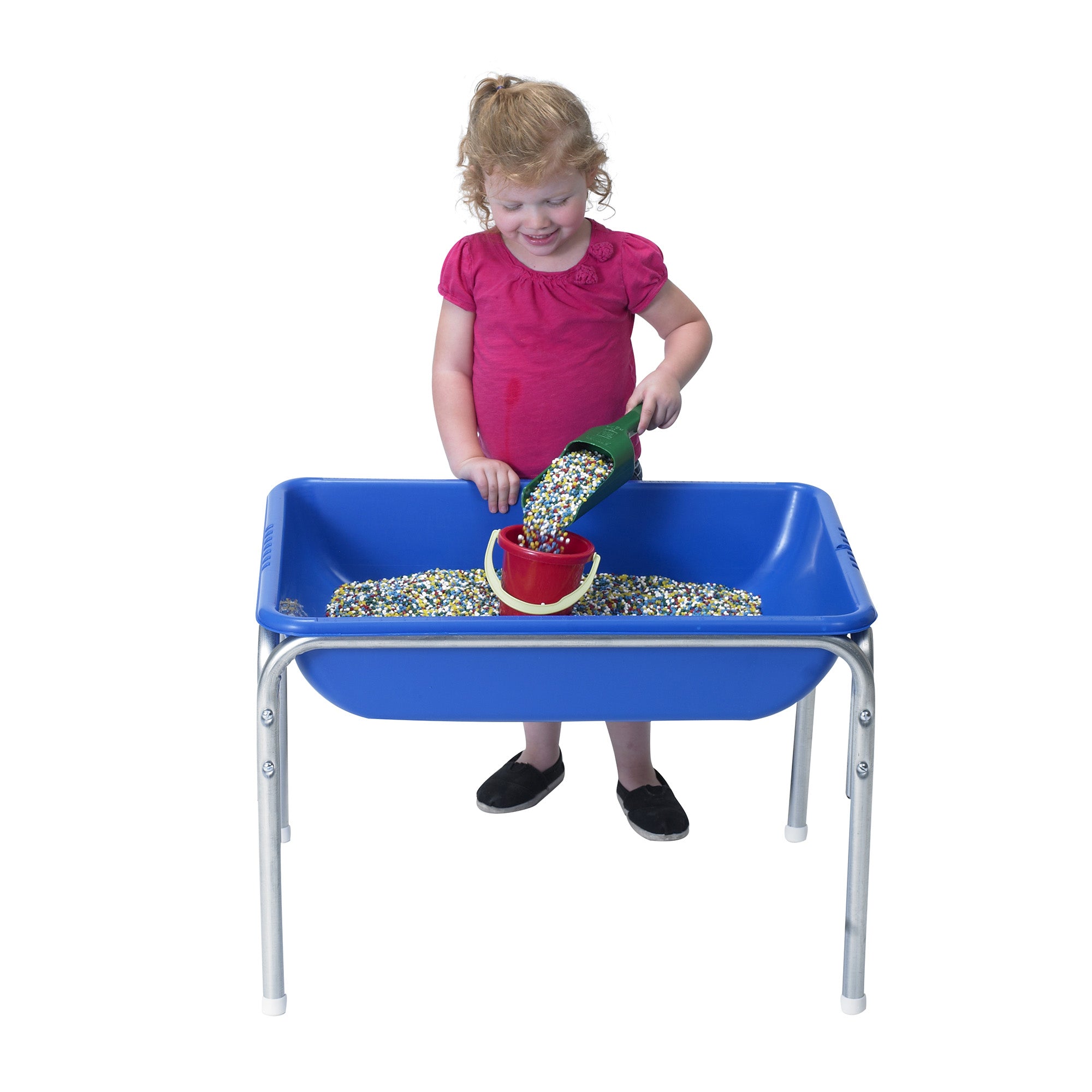 Kids Sensory Table with Lid - Small Creative Play Table for Toddlers & Preschoolers - Perfect for Indoor & Outdoor Sensory Activities