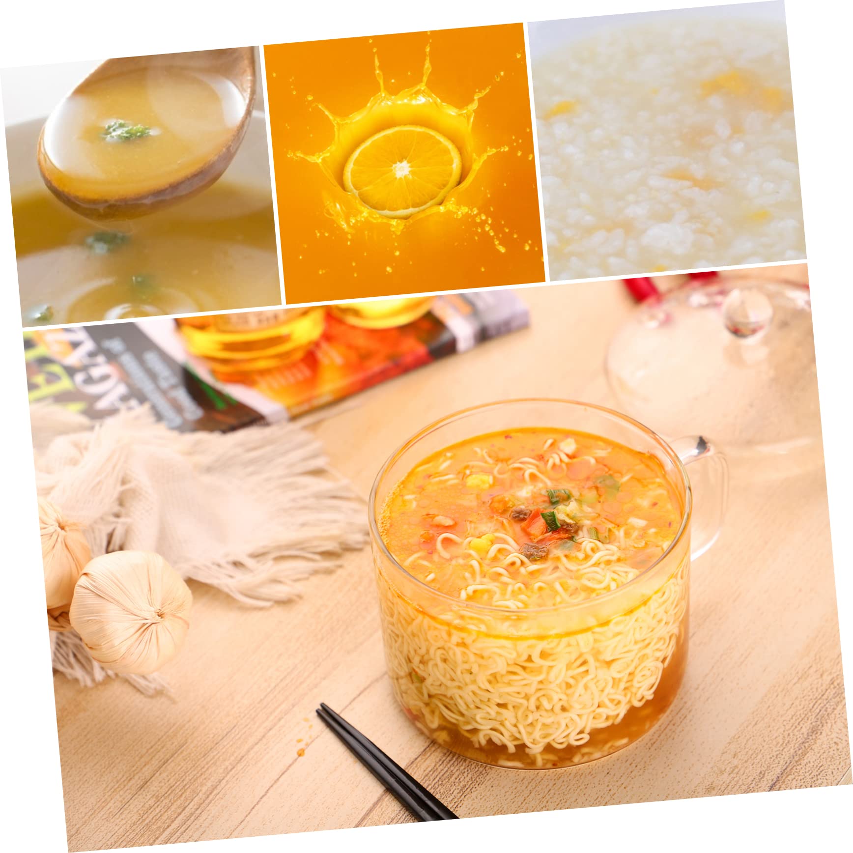 DOITOOL Glass Cooking Pot - Healthy Stew Pot, Instant Noodle Pot, Multi-Functional Stovetop Safe Bowl for Soup, Pasta & Ramen - Perfect for Camping, Dorms & Home Cooking