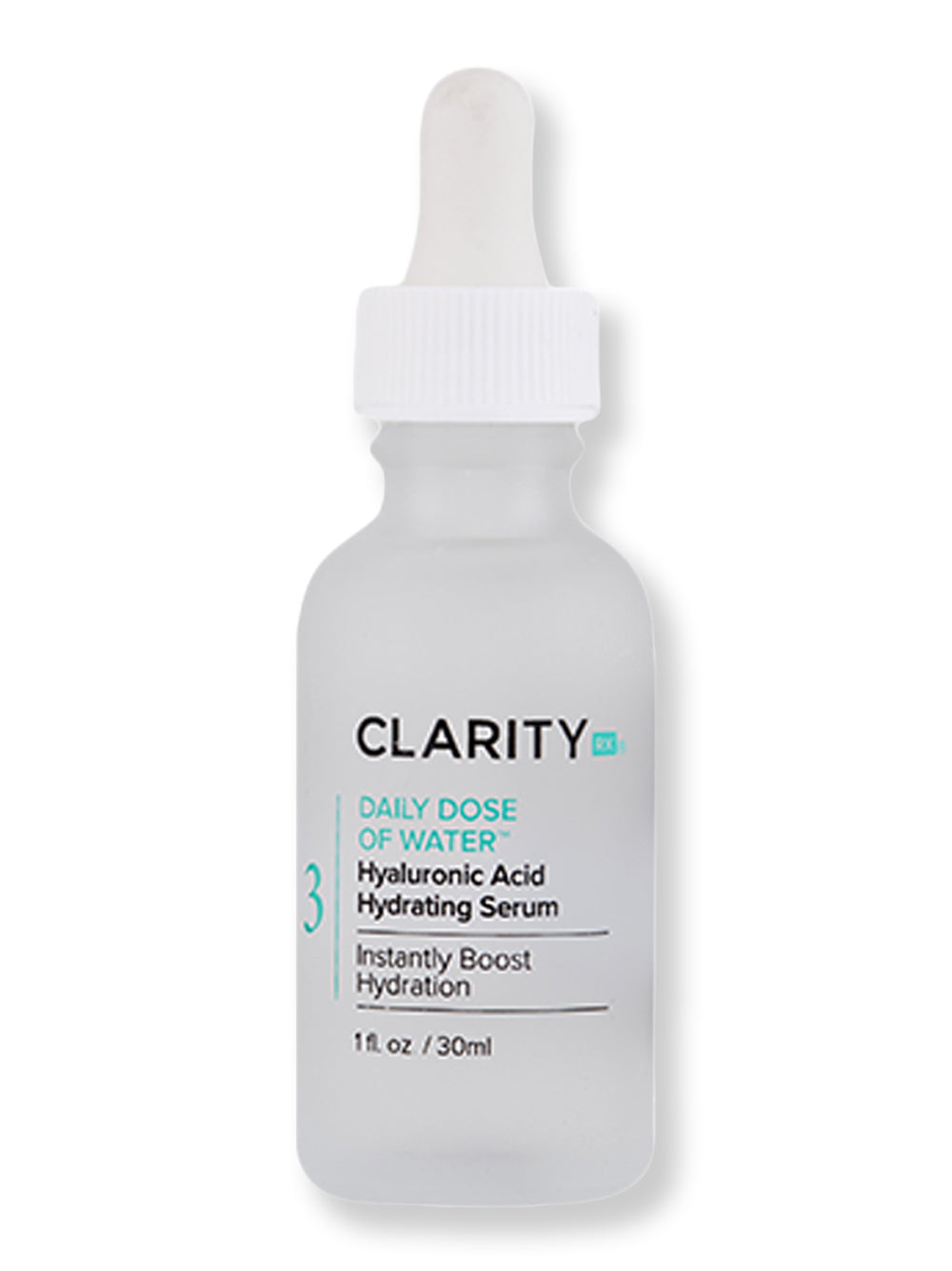 ClarityRx Hyaluronic Acid Serum for Face - Daily Hydrating Moisturizer with Water - Anti-Aging & Plumping Skin Care for Dry Skin - Perfect for Morning & Night Routine