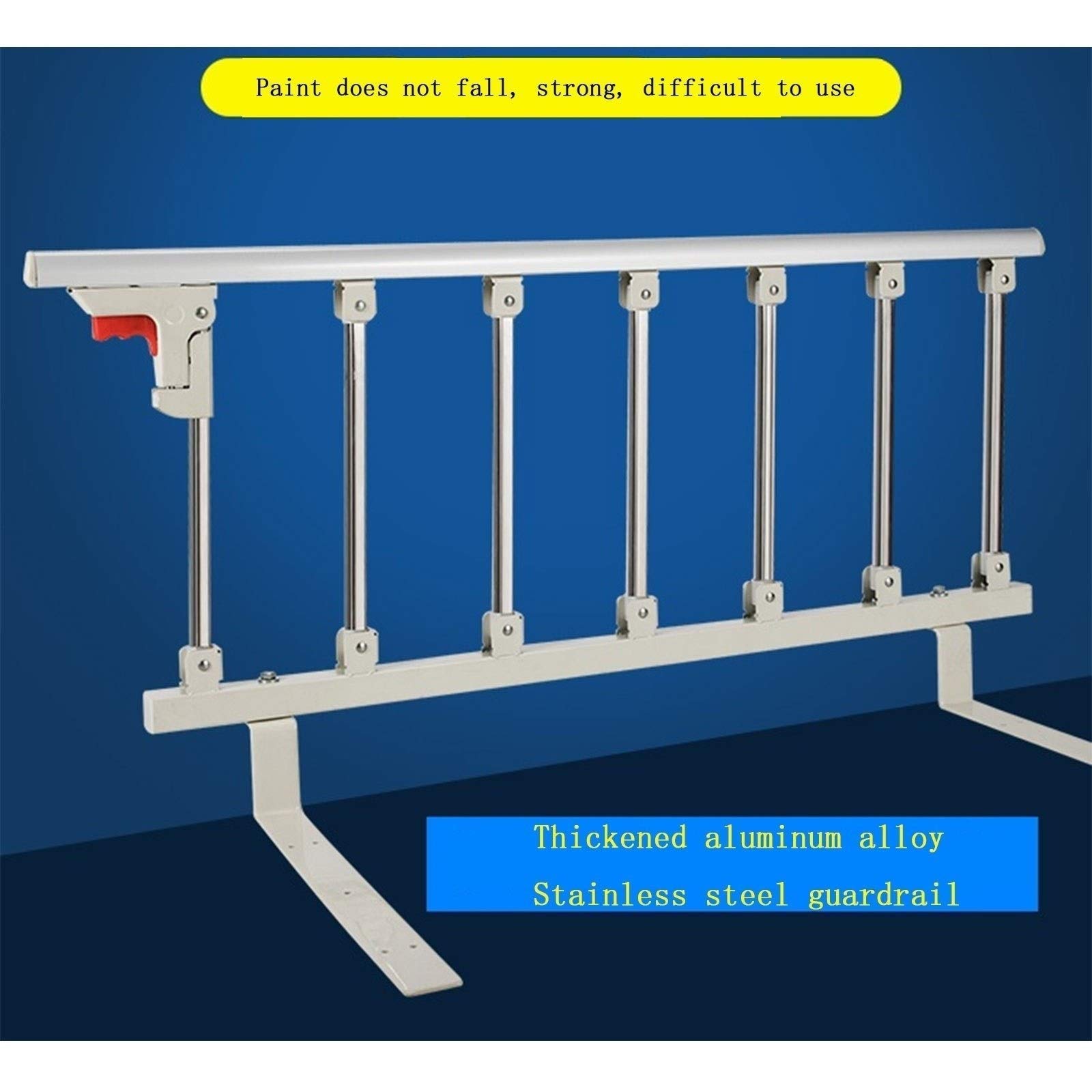Sturdy Foldable Bed Rails for Adults - Portable Anti-Fall Bed Guardrail with Assist Handle | Safety Bed Rail for Elderly & Handicap | Perfect for Home Care, Hospitals & Mobility Assistance