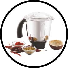 BOSS Cyclone 4-Jar Mixer Grinder - 750W Powerful Motor with 3 Speed Settings & Incher - 110V Silver Blender for Indian Cooking, Spice Grinding & Smoothie Making - Perfect for Kitchens & Home Use