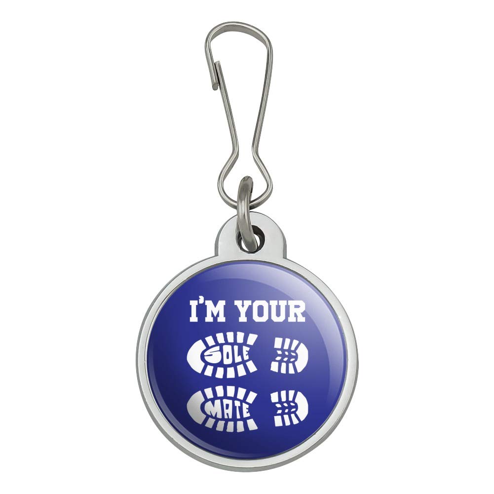 I'm Your Soul Sole Mate - Stylish Jacket Handbag Purse Luggage Backpack Zipper Pull Charm | Fashion Accessories for Women | Perfect for Travel, Work & Everyday Use