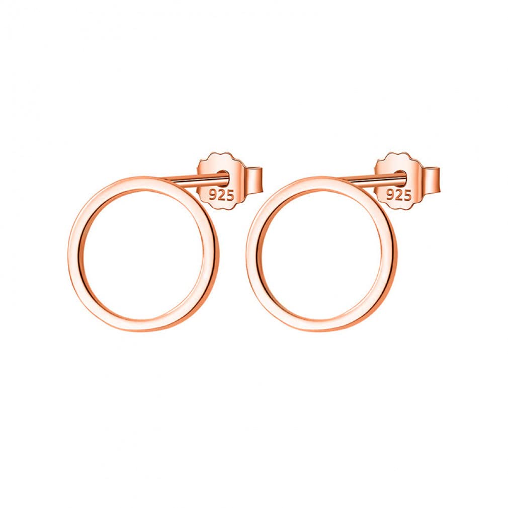 925 Sterling Silver Sweet Hollow Round Stud Earrings for Women - Hypoallergenic S925 Jewelry Gift for Wedding, Anniversary & Everyday Wear - Elegant & Lightweight Earrings for Parties, Work & Special Occasions