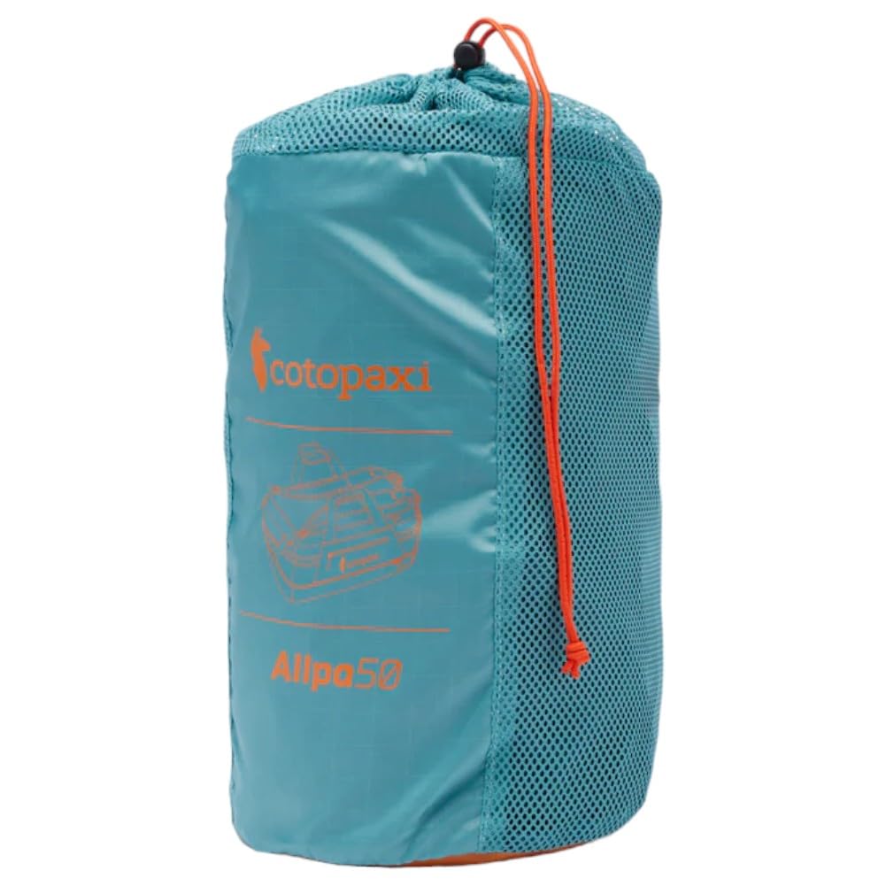 Cotopaxi Allpa 50L Travel Duffel Bag - Tamarindo/Abyss Color - Water-Resistant Carry-On Luggage for Adventure Travel, Camping & Weekend Getaways