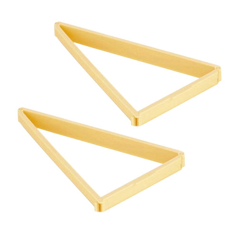 2-Piece Triangular Croissant Bread Baking Mold Set | Professional Pastry Making Tools for Home Bakers | Perfect for French Croissants, Danish Pastries & Breakfast Baking (Khaki)