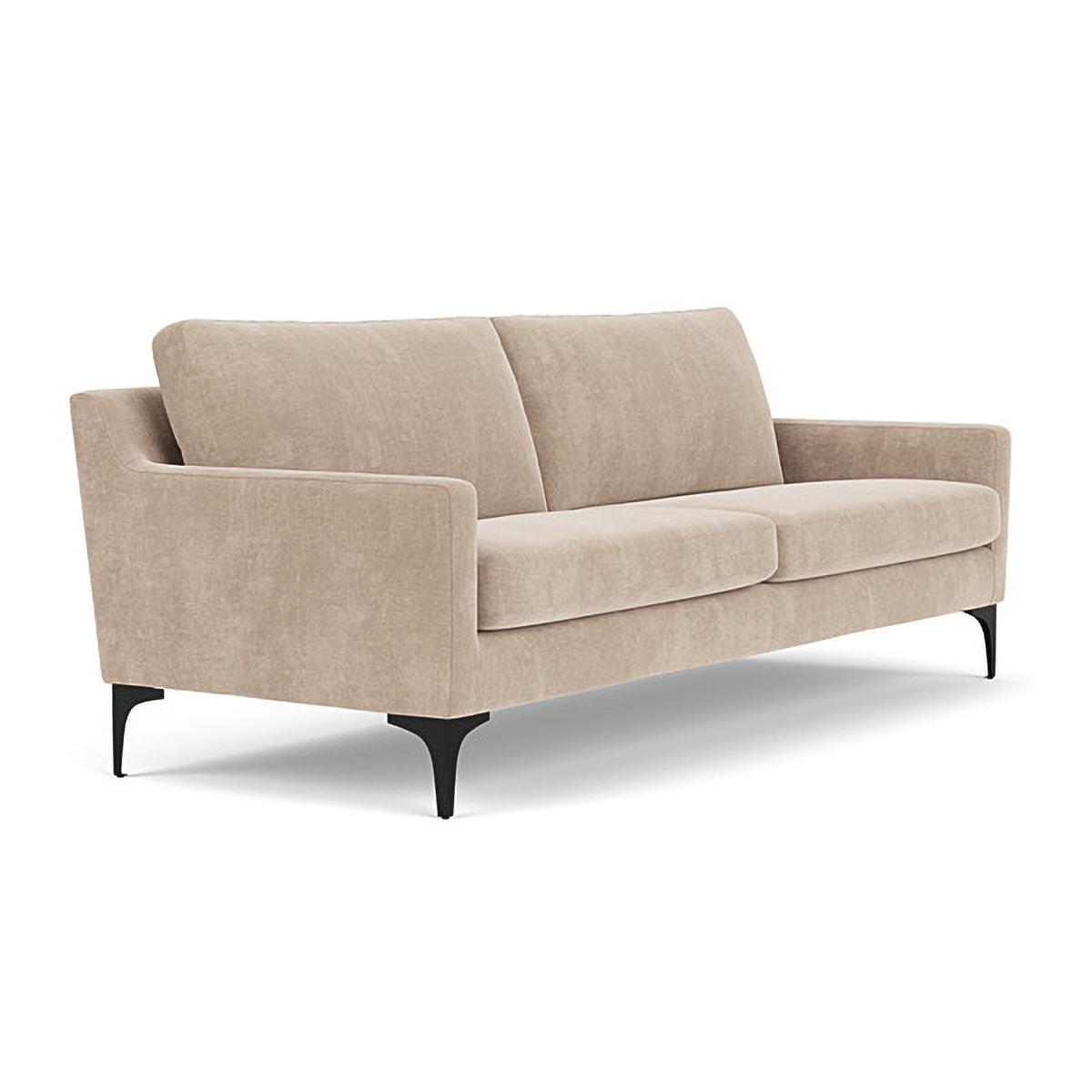 Astha Fabric 3-Seater Sofa - Modern Living Room Furniture for Small Spaces | Comfortable Couch for Apartments, Dorm Rooms & Cozy Homes