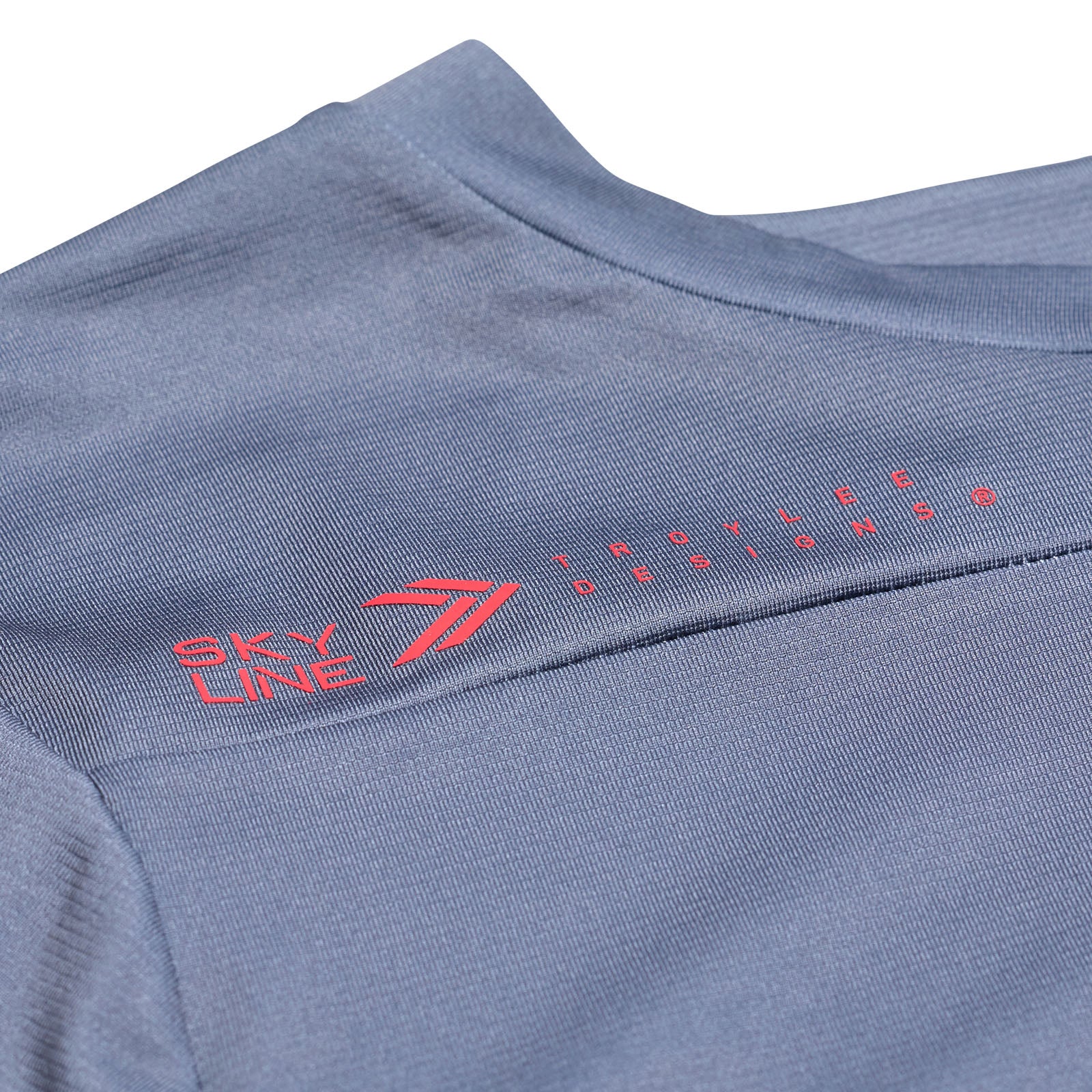 Skyline Long Sleeve Jersey Mono Steel Blue - Men's Cycling & Outdoor Sports Shirt for Biking, Running & Active Lifestyle