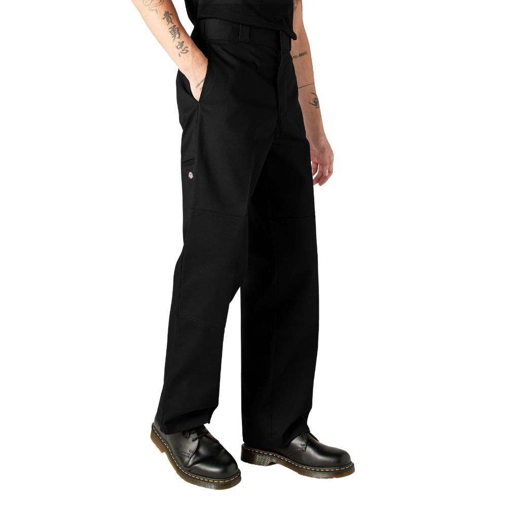 Dickies 85283 Double Knee Work Pants for Men - Durable Black Workwear Pants with Reinforced Knees for Construction, Landscaping & Outdoor Jobs