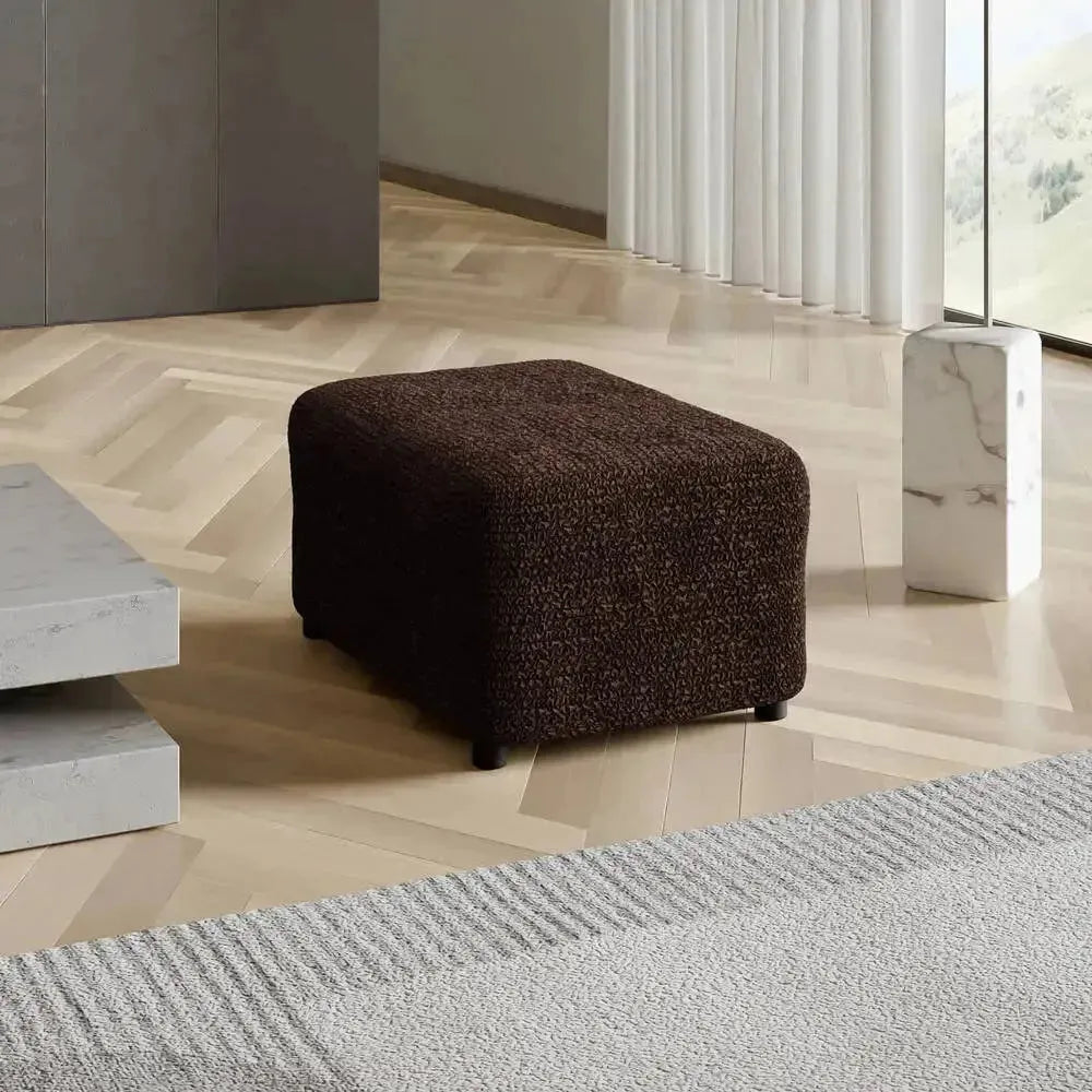 Microfiber Ottoman Slipcover Medium Size - Stretchable Furniture Cover for Living Room, Bedroom & Office - Easy to Clean & Durable Home Decor