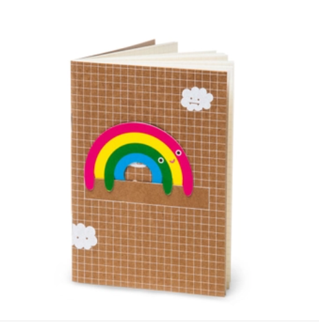 NDL Bookmark Notebook - Colorful Rainbow Design for Reading, Journaling & Note-Taking | Perfect Gift for Students & Book Lovers