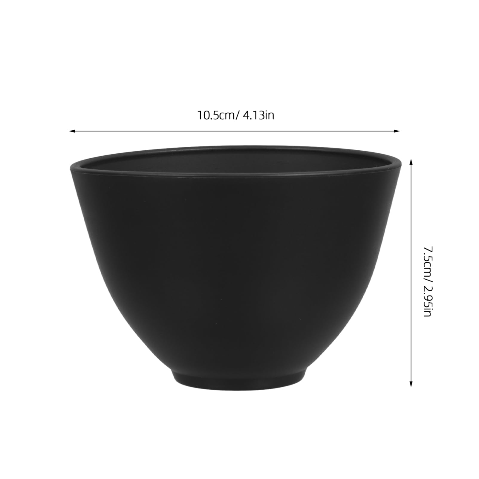 Baluue 1 Set Black DIY Mask Mixing Bowl Set for Facial & Salon Use - Professional Film Conditioning Bowl, Mask Making Supplies for Women at Home or Spa