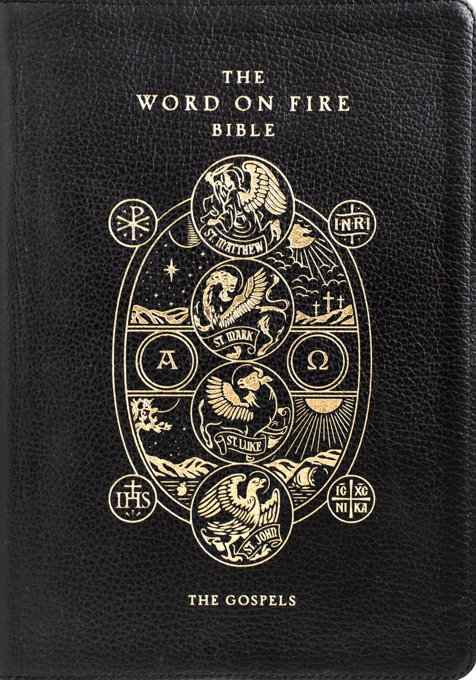 The Word on Fire Bible (Volume I): The Gospels - Genuine Leather Edition | Word on Fire Bible Series | Perfect for Worship, Study & Gift-Giving