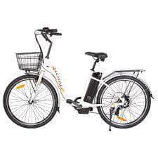 2020 Ecotric Peacedove Electric Step-Thru Cruiser Bike - 500W Motor, 36V Battery, 20MPH Speed - Perfect for Commuting, Leisure Rides & City Exploration