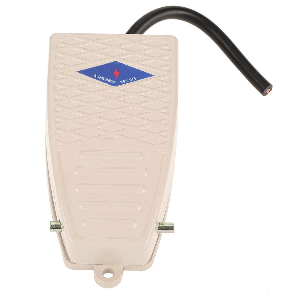 Industrial Foot Controller - Momentary Aluminum Pedal Switch for Machine Tools & CNC Equipment | Heavy-Duty Hands-Free Operation for Workshops & Factories