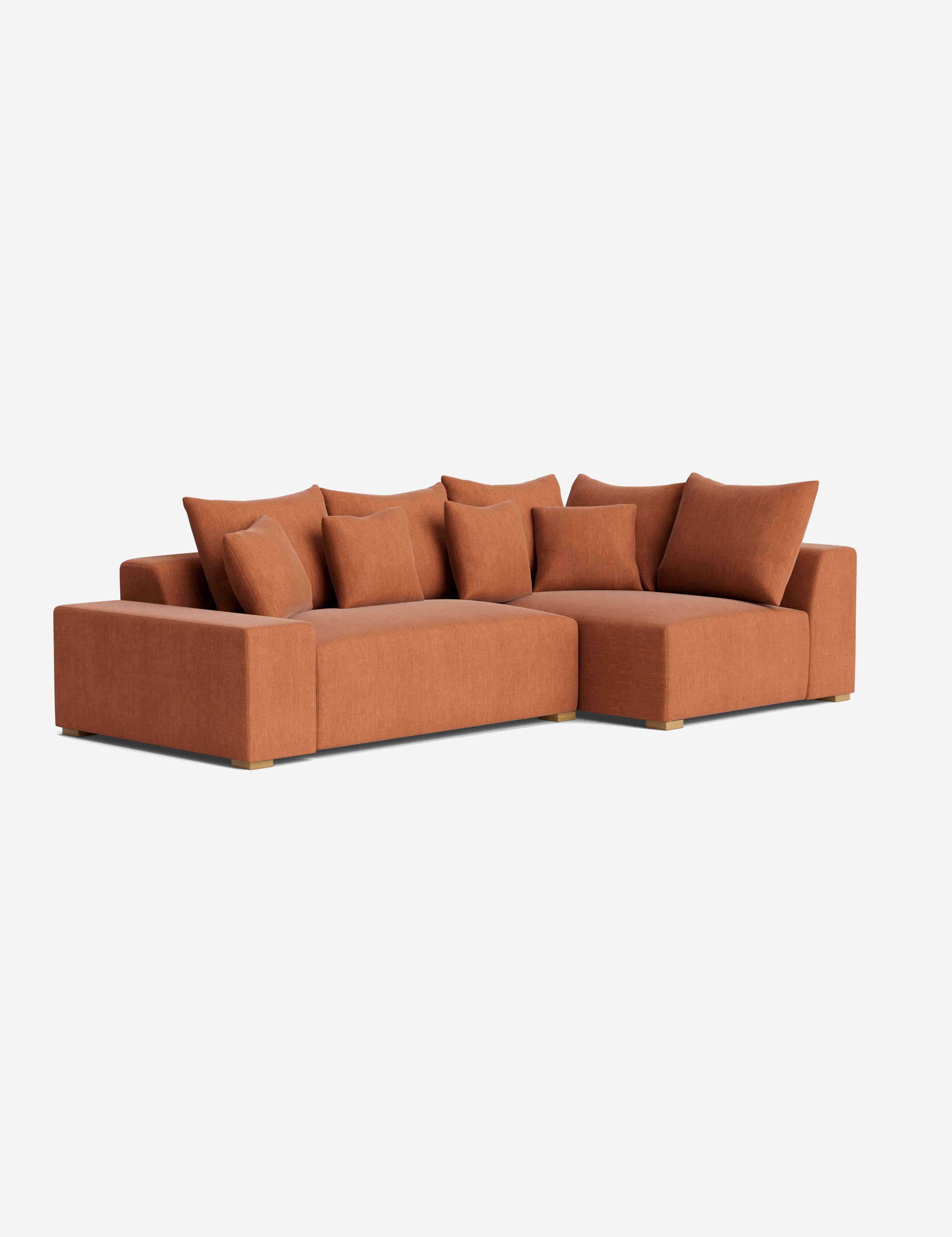 Stylish Clayton Sectional Sofa - Modern L-Shaped Couch for Living Room, Home Theater & Lounge Areas | Comfortable Fabric Upholstery & Spacious Seating