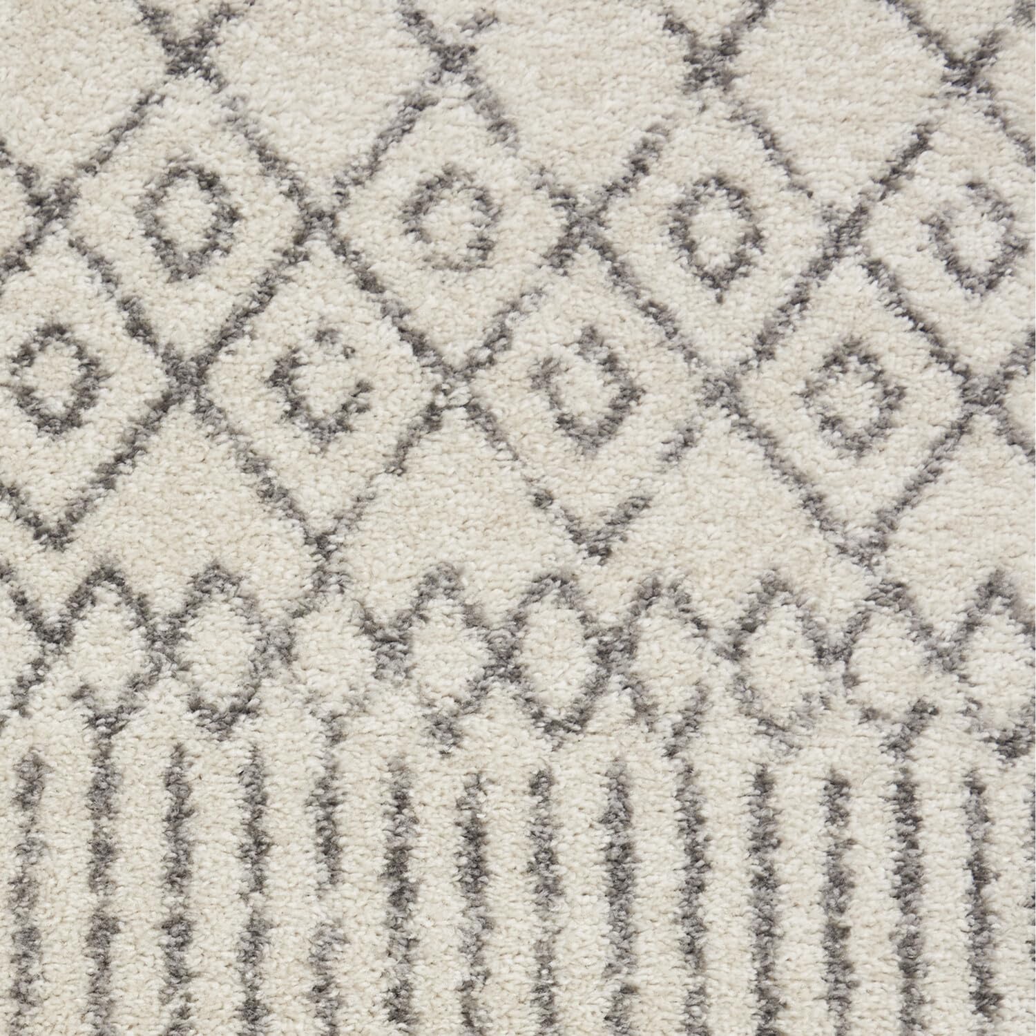Nourison Passion Bohemian Ivory/Grey 8' x 10' Area Rug - Easy Clean, Non-Shedding, Stain Resistant - Perfect for Bedroom, Living Room, Dining Room & Kitchen Decor (8x10)