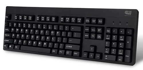 Adesso EasyTouch 630UB USB Antimicrobial Waterproof Keyboard - Spill-Resistant, Hygienic Design for Office, Hospital, and Food Service Environments