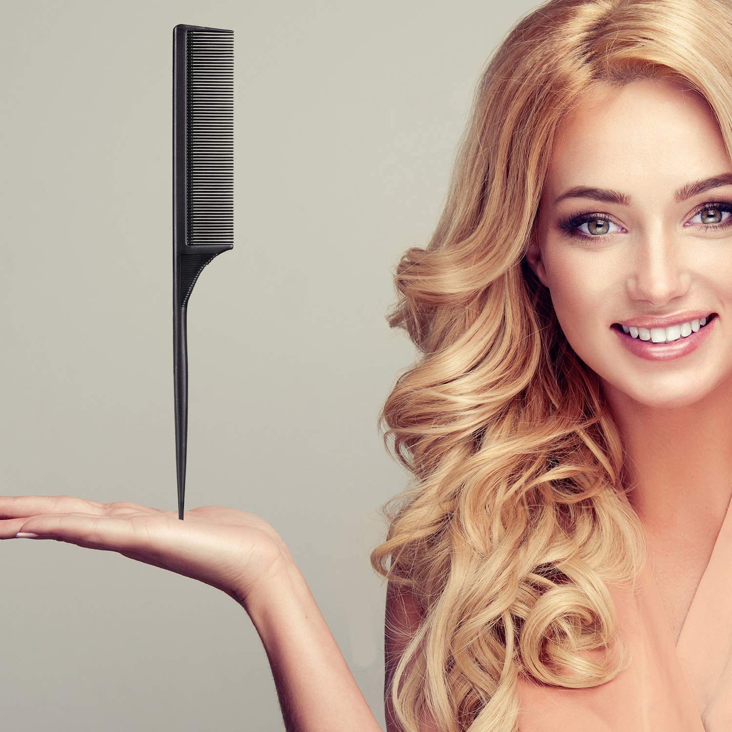 Professional Plastic Dye Brush Set with Hair Comb - Perfect for Salon, Home Hair Coloring & DIY Styling - Includes 1 Brush & 1 Comb