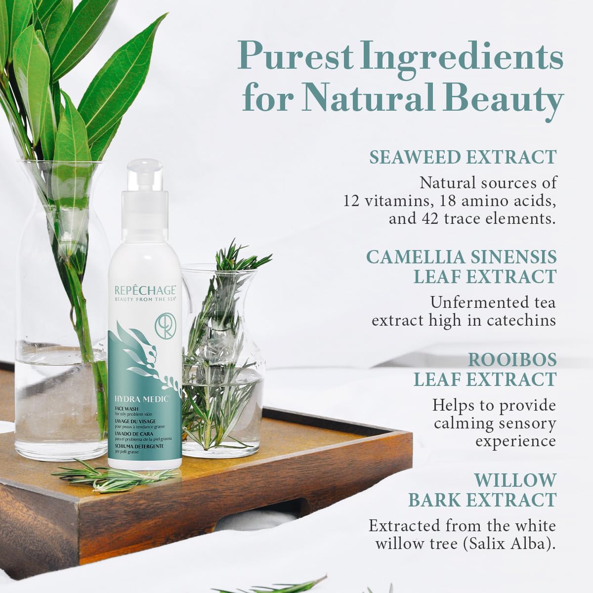 Repechage Hydra Medic Face Wash for Oily & Acne-Prone Skin | Deep Cleansing & Oil Control Facial Cleanser | Dermatologist-Tested for Clear, Healthy Skin | 6oz/177ml | Perfect for Daily Skincare Routine & Breakout Prevention