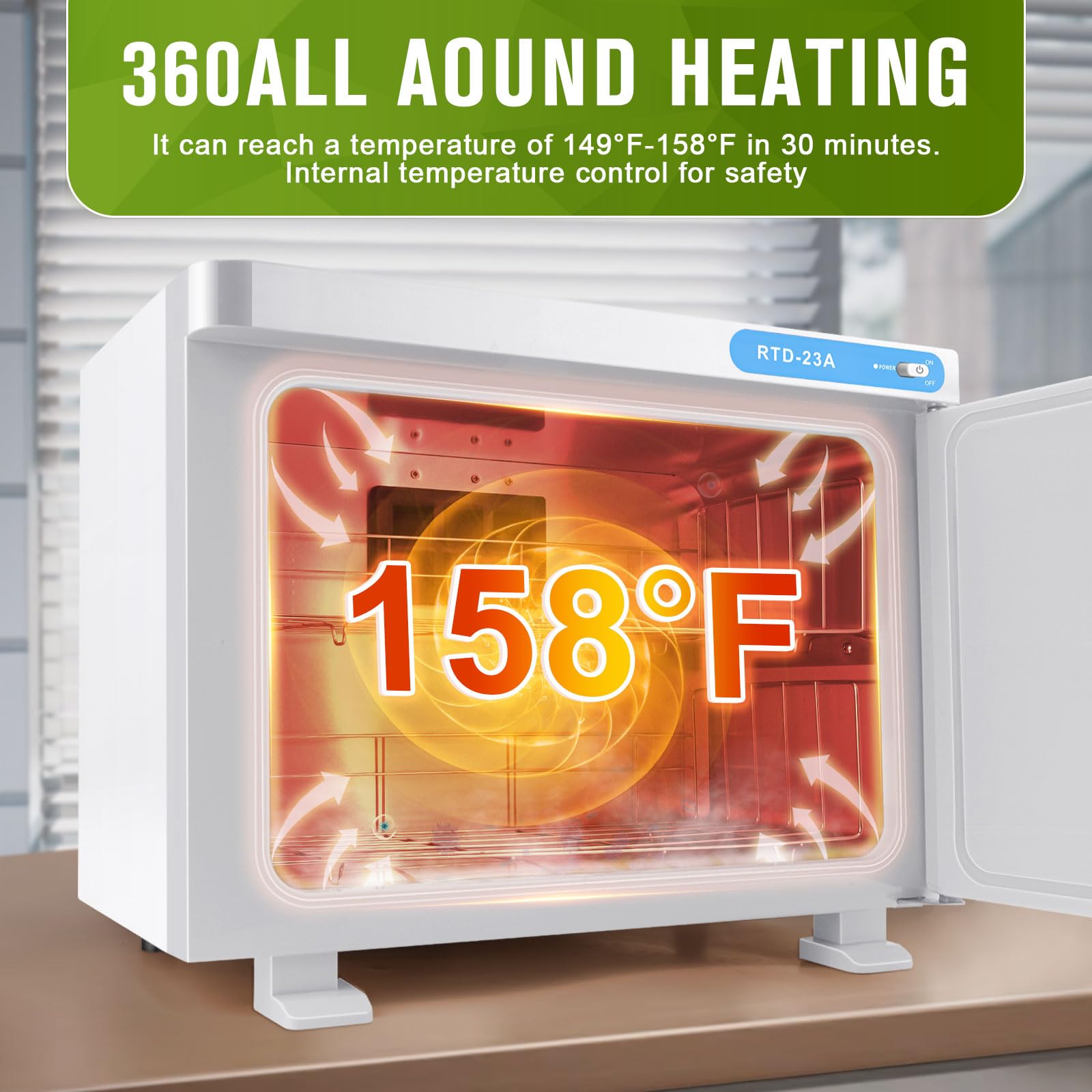 Premium 23L Hot Towel Warmer Cabinet - Fast Heating 2-in-1 Towel Heater for Spa, Facial, Massage & Salon Use - Perfect for Estheticians & Relaxation Therapy