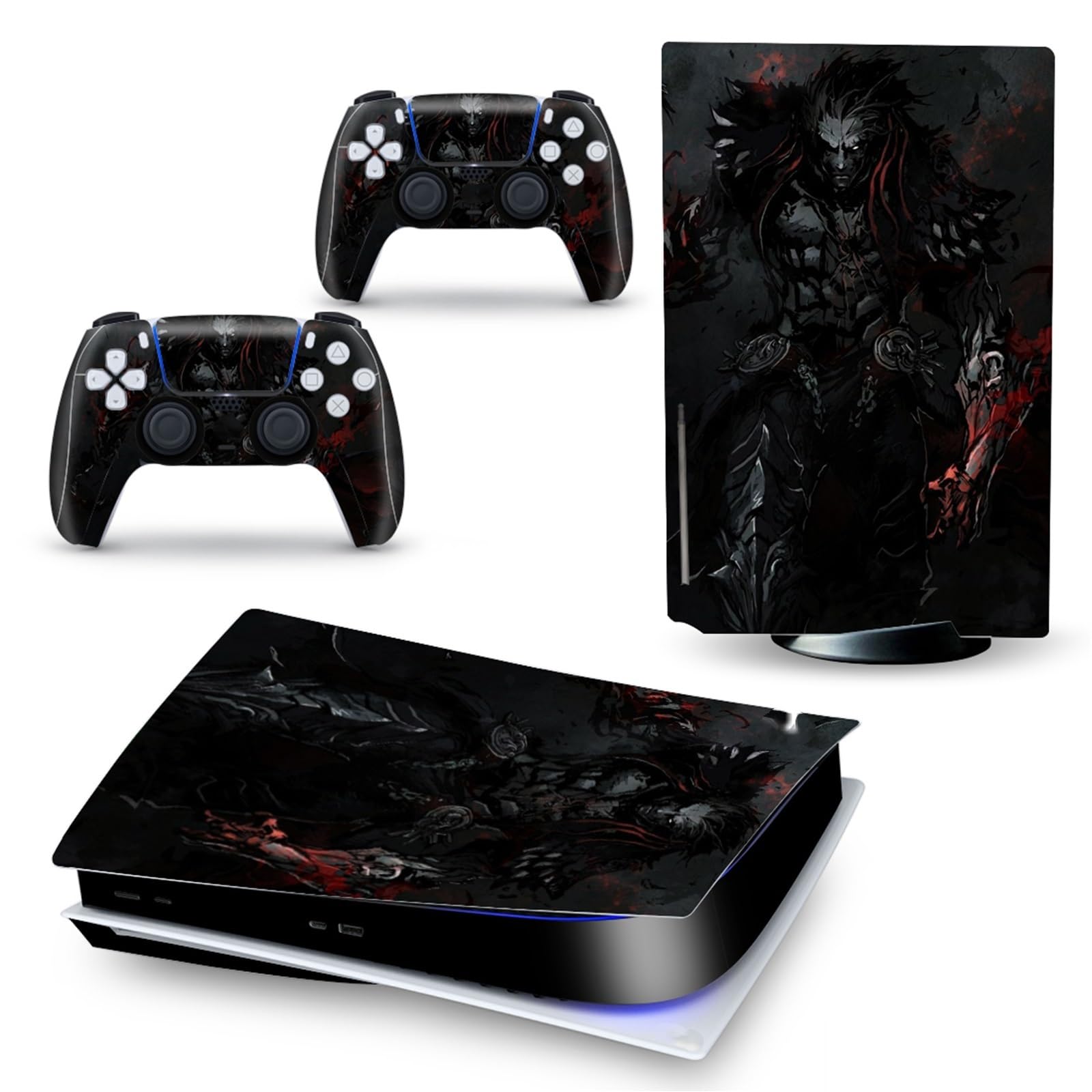 Anime PS5 Disk Edition Vinyl Skin Decal for 2 Controllers - Scratch-Resistant, Bubble-Free Protection - Perfect for Gaming Enthusiasts and Collectors