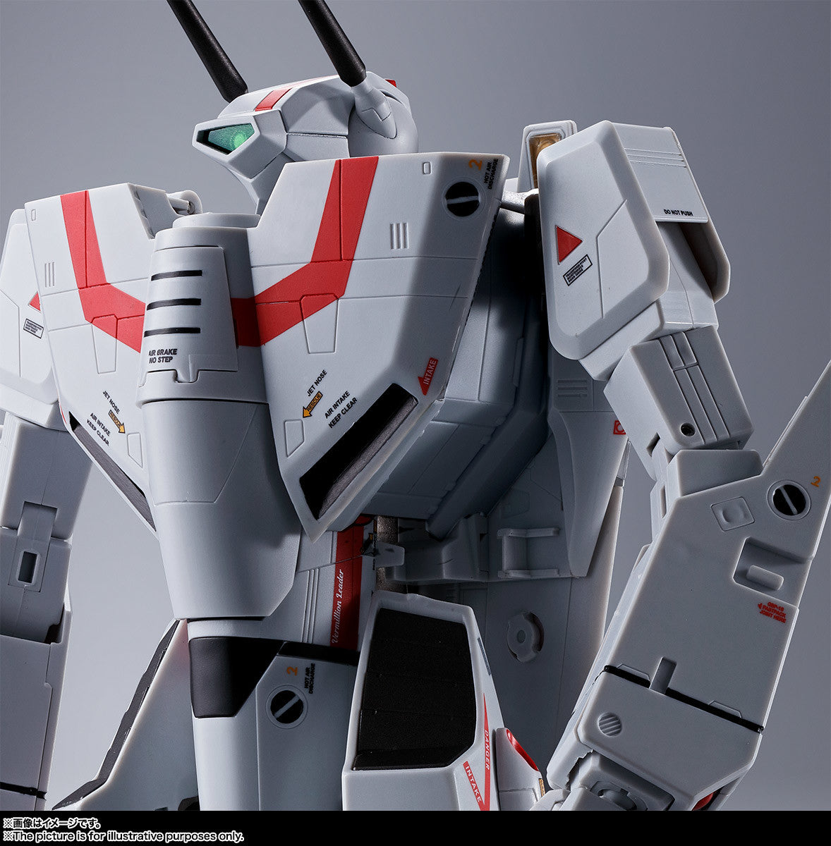 Bandai DX Chogokin Macross Robotech VF-1J Hikaru Ichijo 1/60 Scale Die-Cast Action Figure - Collectible Anime Robot Toy for Display & Play