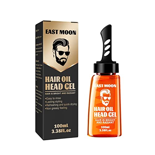 2 in 1 Hair Wax & Styling Gel with Comb - Long Lasting Men's Hair Gel - Lightweight Styling Tool (100ml) - Scalp Moisturizer for Women & Men - Perfect for Daily Grooming, Party Hairstyles & Professional Looks (One Size)