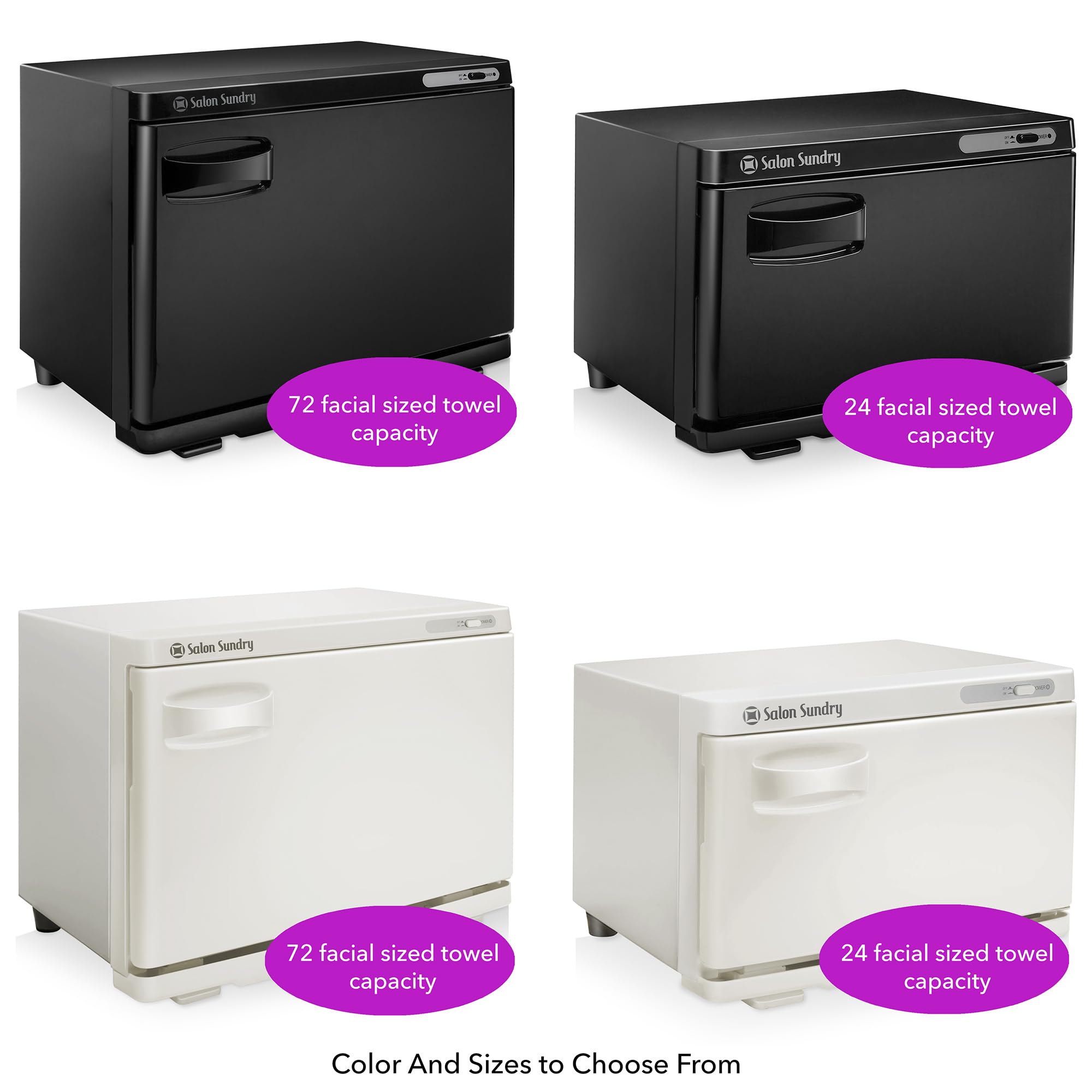 Professional High Capacity Hot Towel Warmer Cabinet for Salon & Spa - Facial Treatment Equipment - Black - Perfect for Massage Therapy, Skin Care, and Relaxation Treatments