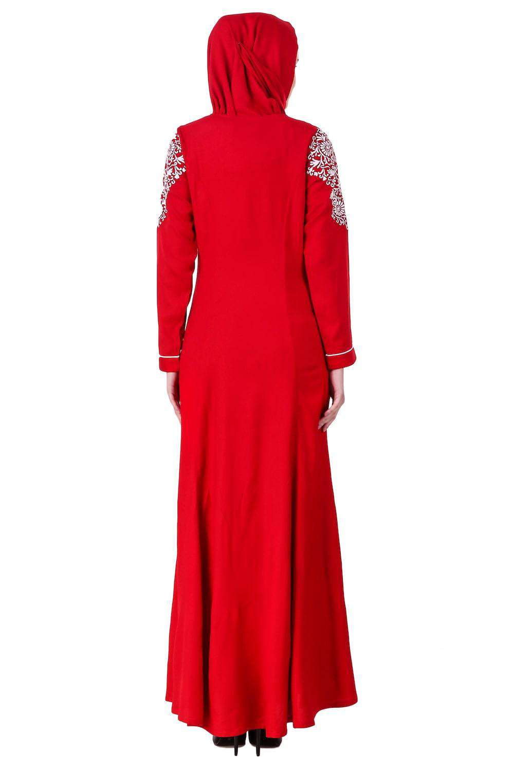 Elegant Heavy Embroidered Abaya Dress for Women - Islamic Modest Prayer Dress - Perfect for Eid, Ramadan & Special Occasions