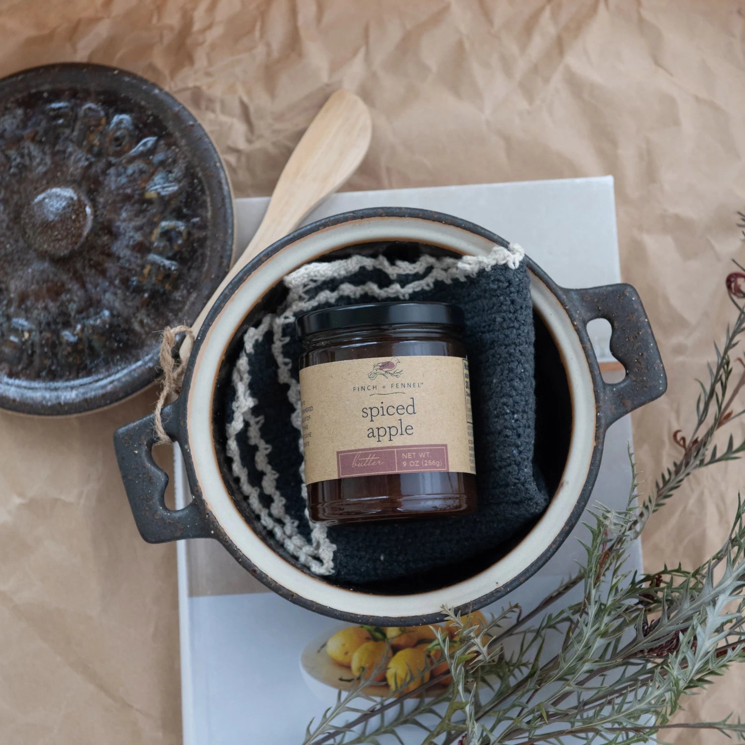 Organic Spiced Apple Butter Spread - Homemade, Gluten-Free, No Preservatives - Perfect for Toast, Pancakes & Baking Recipes