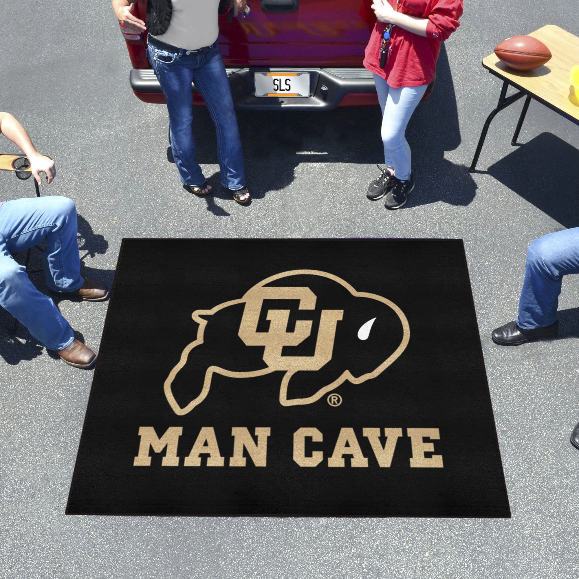 FANMATS NCAA Unisex-Adult Modern College Team Logo Floor Mat – Durable Non-Slip Rug for Dorm Room, Game Day Decor & Sports Fan Gifts