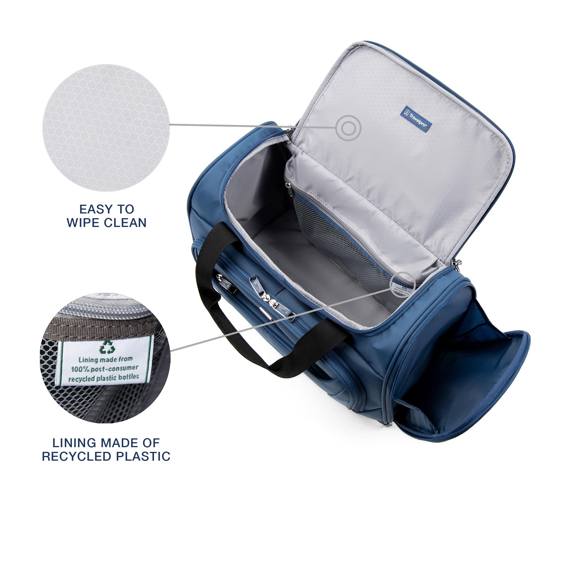 Travelpro Maxlite 5 Softside Lightweight Underseat Carry-On Travel Tote - Compact Overnight Weekender Bag for Airplane, Business Trips & Weekend Getaways