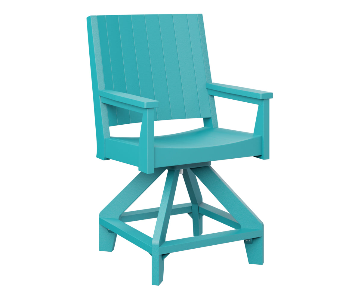 Berlin Gardens Mayhew Swivel Bar Stool - Adjustable Height Counter Chair for Kitchen Island, Breakfast Bar & Home Pub Use