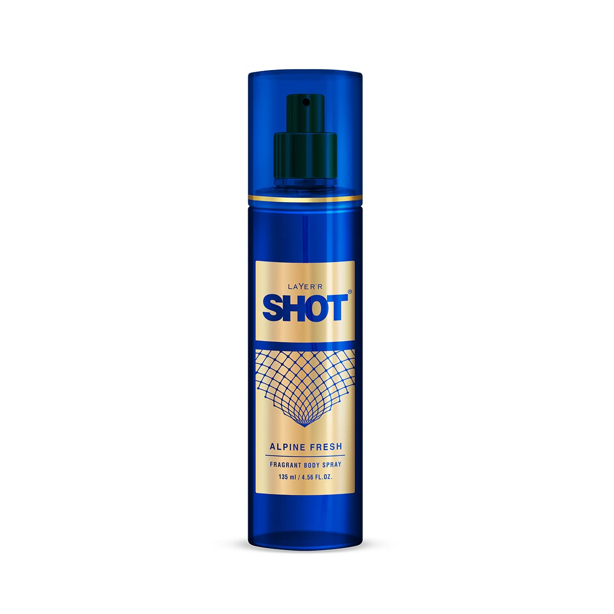 LAYER'R SHOT Alpine Body Spray For Men - 135ml | Long-Lasting Premium Fresh & Confident Cologne | Daily Use & Special Occasions | Gym, Office, Date & Outdoor Activities