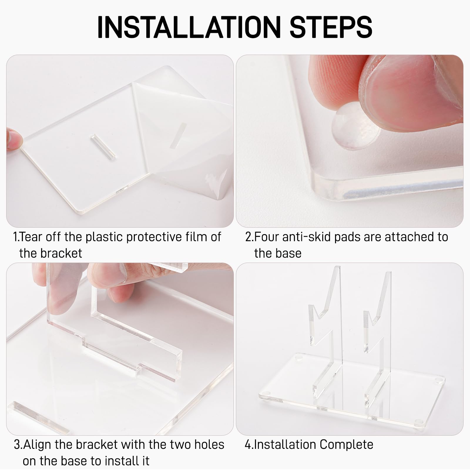 Universal Controller Stand for Xbox, PS5, Switch & PC - Transparent Display for Gaming Setup