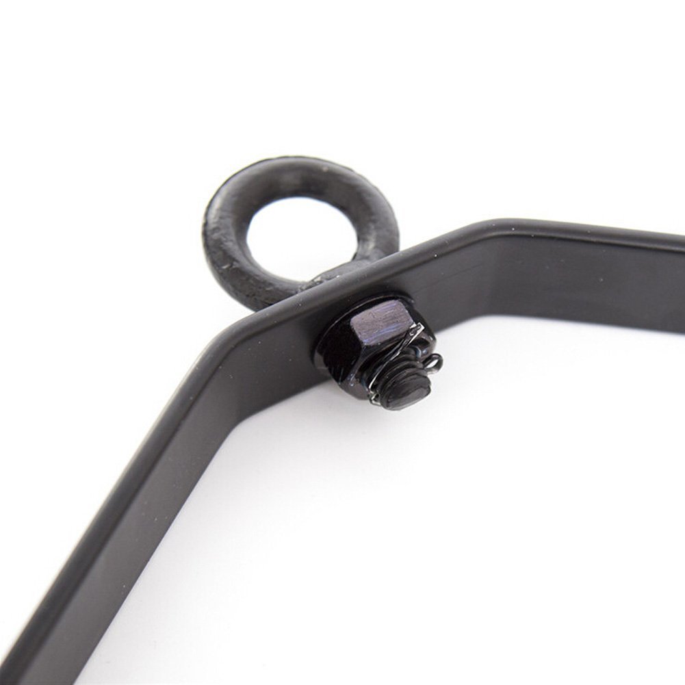 SXOVO Steel Triangle Sex Swing - Adult Fetish Bondage Swing Set with Assembly Accessories (Black) - Perfect for BDSM Play, Spicing Up Bedroom, and Erotic Suspension Scenes