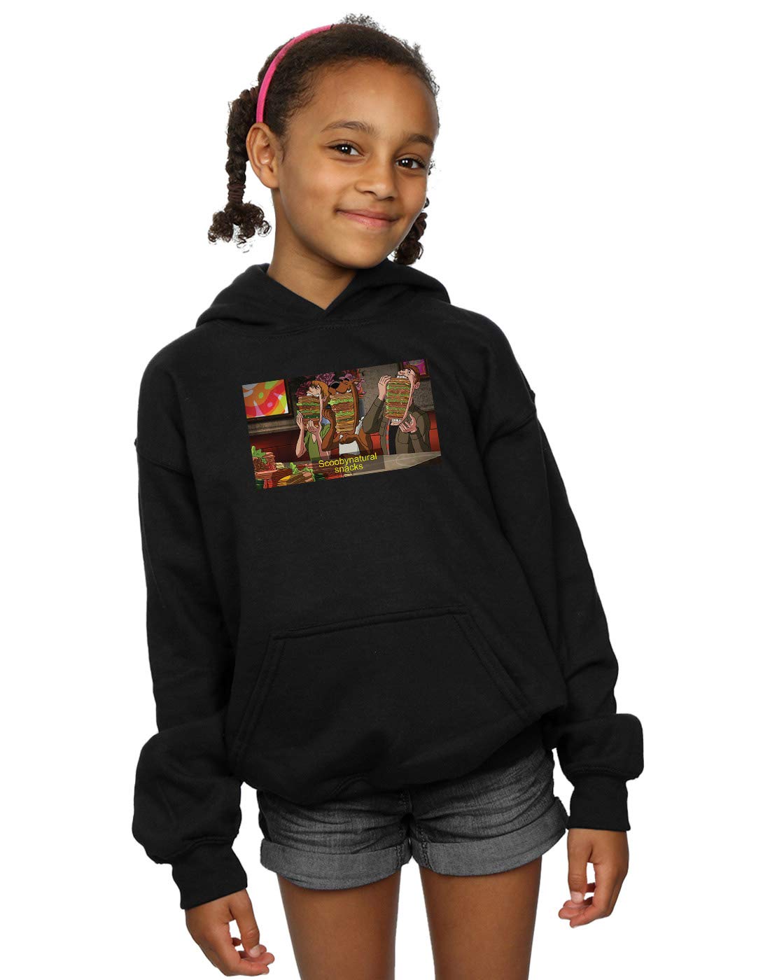 Scoobynatural Girls Supernatural Snacks Hoodie - Cute Cartoon Sweatshirt for Kids & Teens - Perfect for Halloween, Cosplay & Casual Wear