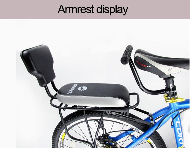 **Foldable Mountain Bike for Kids with Safety Armrest & Rear Saddle Handlebar – Perfect for Outdoor Adventures, Commuting & Family Rides**