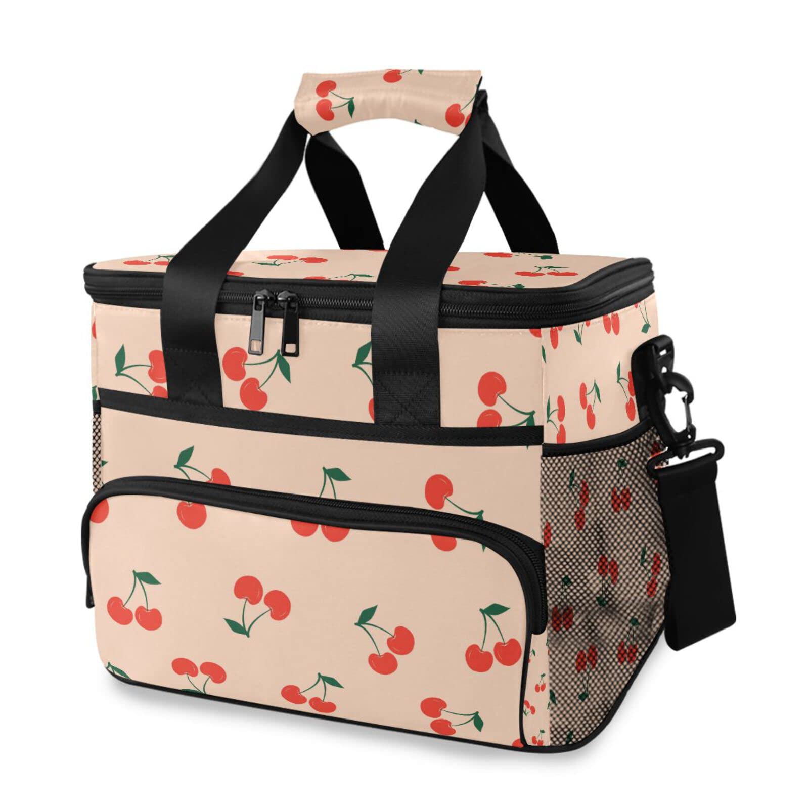 **Insulated Reusable Lunch Bag for Men & Women - Leakproof Cooler Tote with Adjustable Shoulder Strap | Office, School, Picnic, Beach, Travel & Camping Essentials**