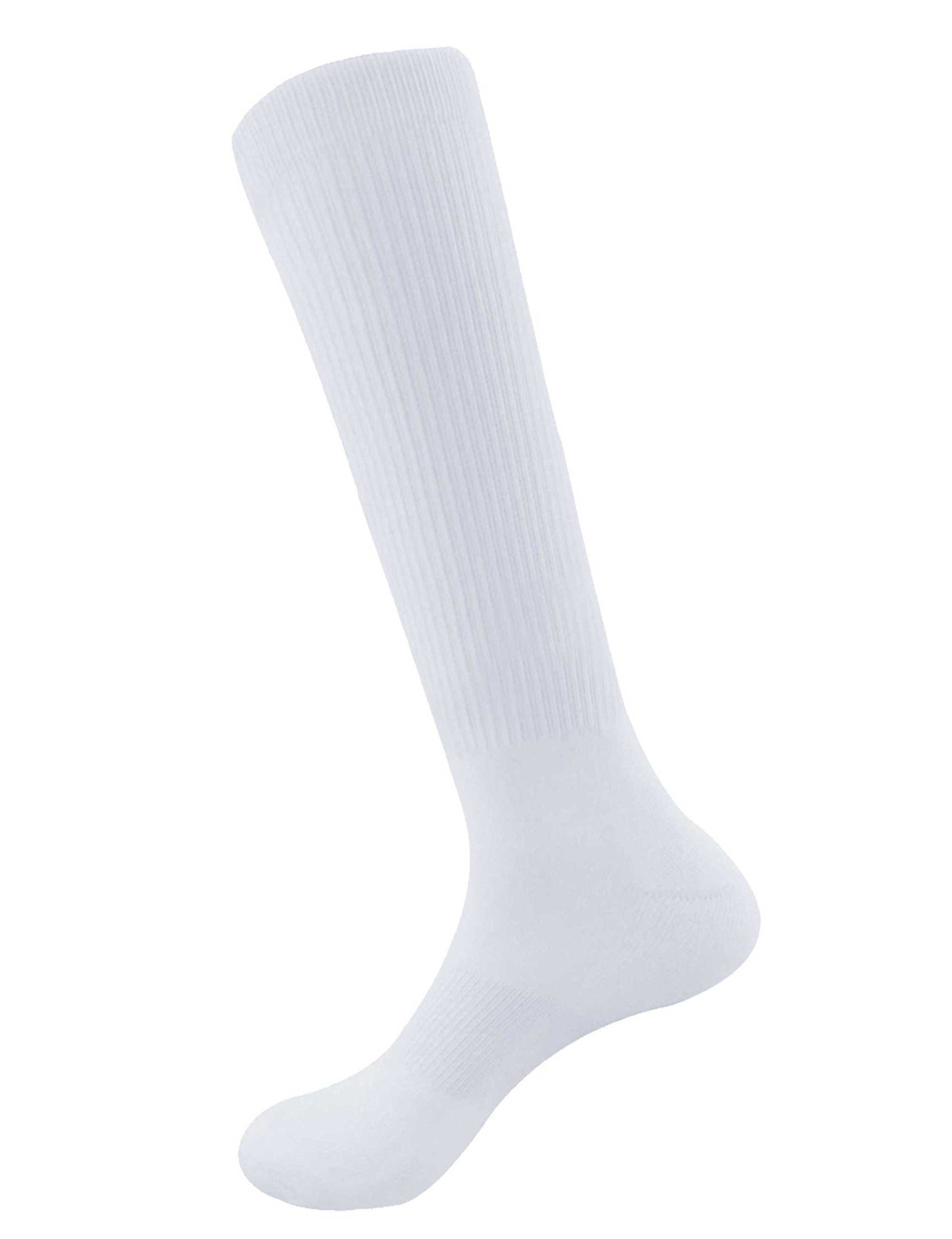 BambooMN Blank Sublimation Socks - 4 Pairs Crew & Knee High Socks for DIY Printing | Perfect for Sports, Gifts & Custom Fashion
