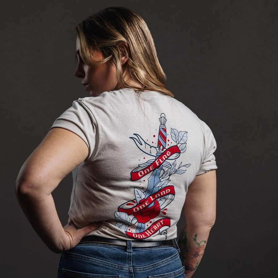 Women's American Flag Boyfriend Fit T-Shirt - Comfortable Casual Tee for Everyday Wear | Perfect for 4th of July, Patriotic Events & Relaxing Outfits