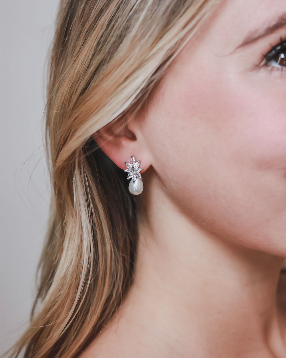 Elsie Freshwater Pearl Drop Earrings for Women - Elegant Dangle Pearl Jewelry Gift for Wedding, Party & Special Occasions
