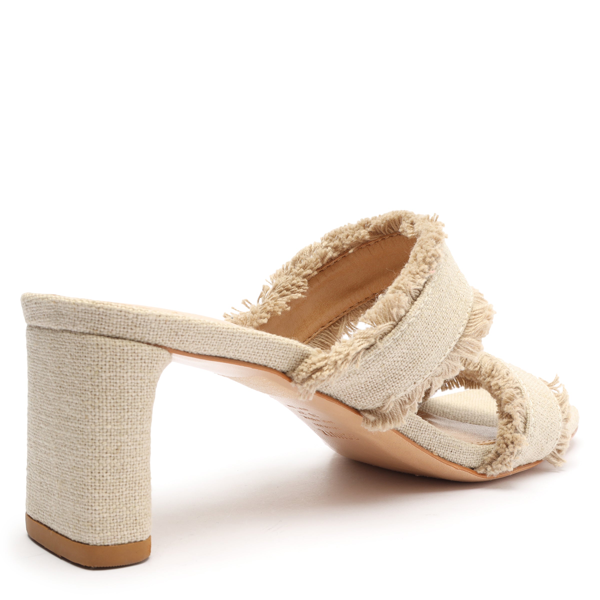 Amely Mid Block Linen Sandals for Women - Comfortable Summer Casual Shoes with Arch Support | Perfect for Beach, Vacation & Everyday Wear
