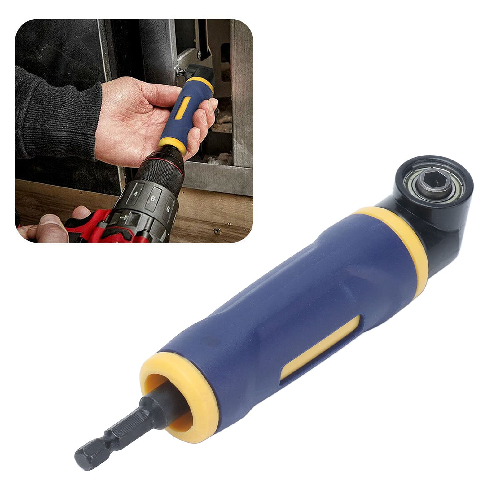 90 Degree Right Angle Air Die Grinder - Powerful Magnetic Drill Attachment for Handheld Wrench | Air-Powered Tool for Metalworking, Automotive Repair & DIY Projects
